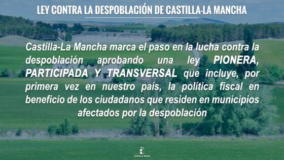 Castilla-La Mancha marca el paso en la lucha contra la despoblación con una Ley “pionera y transversal” que introduce la política fiscal