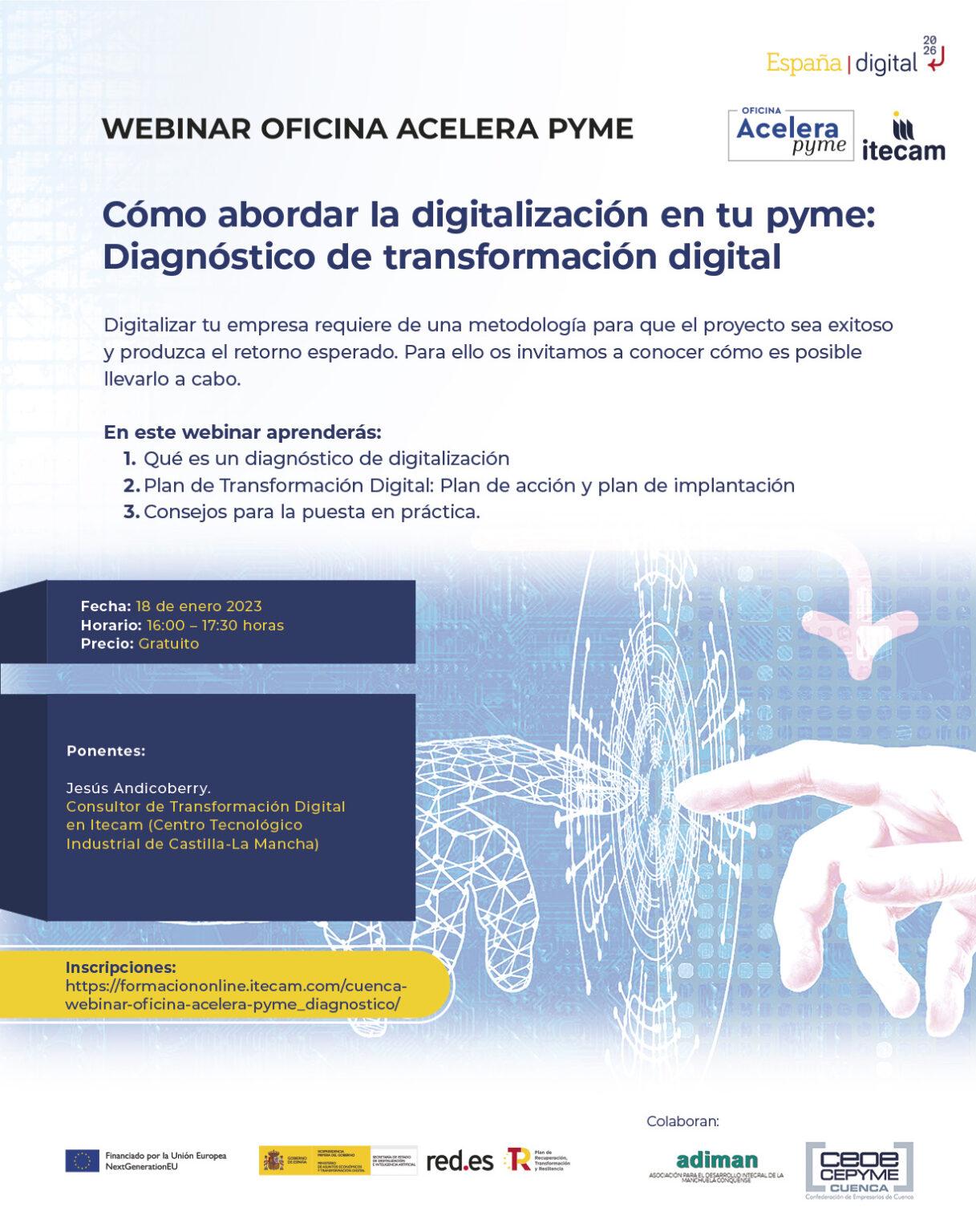 Webinar Cómo Abordar La Digitalización De Tu Pyme Adiman 8842