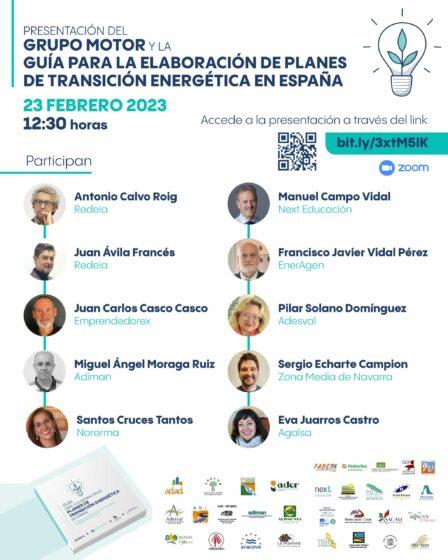 Presentación del Grupo Motor y de la Guía para la elaboración de planes de transición energética en España