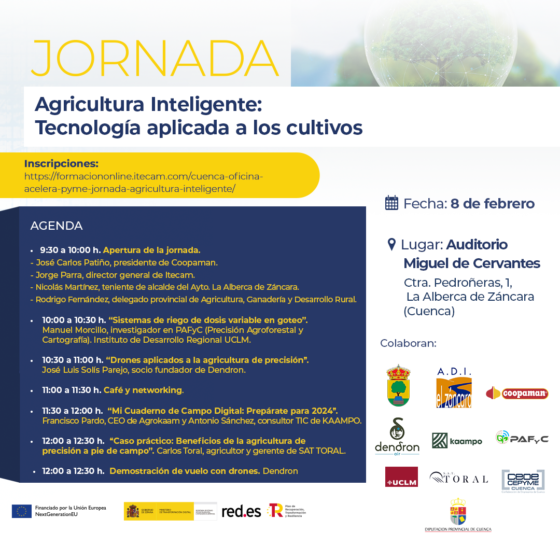 Descubre el futuro de la Agricultura en esta Jornada Gratuita sobre la Agricultura Inteligente.