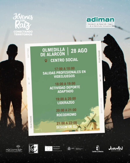 Olmedilla de Alarcón y Motilla del Palancar acogerán dos eventos del proyecto ‘Jóvenes con Raíz’