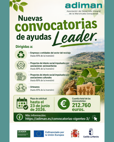 Asociaciones culturales y sociosanitarias, artesanos y empresas de reciclaje ya pueden solicitar las ayudas Leader de las nuevas convocatorias de ADIMAN